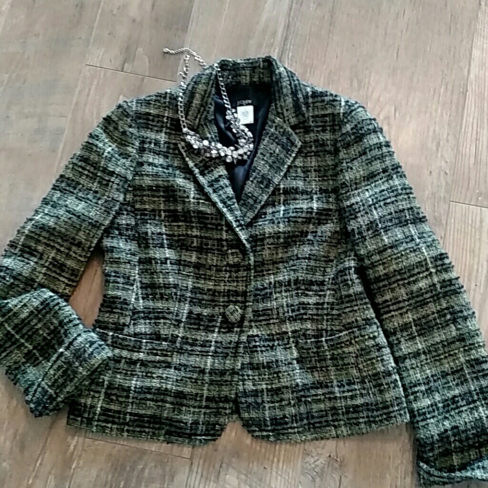 J CREW 🍀 tweed jacket